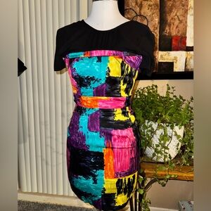 Trina Turk Los Angeles abstract silk dress
